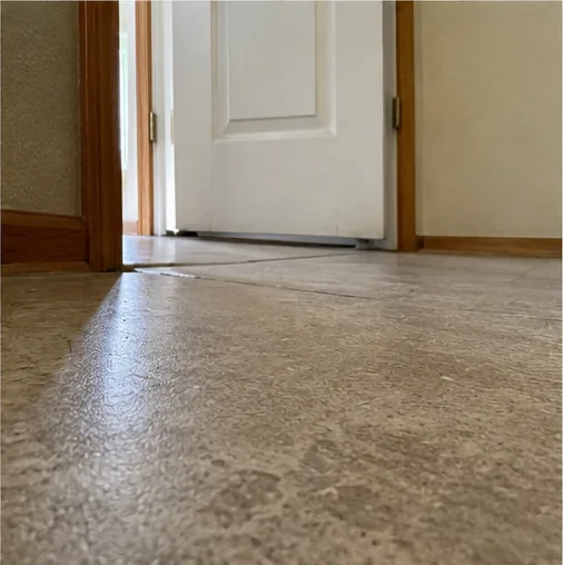 Interior flooring and hallway inspected in a Blaine home