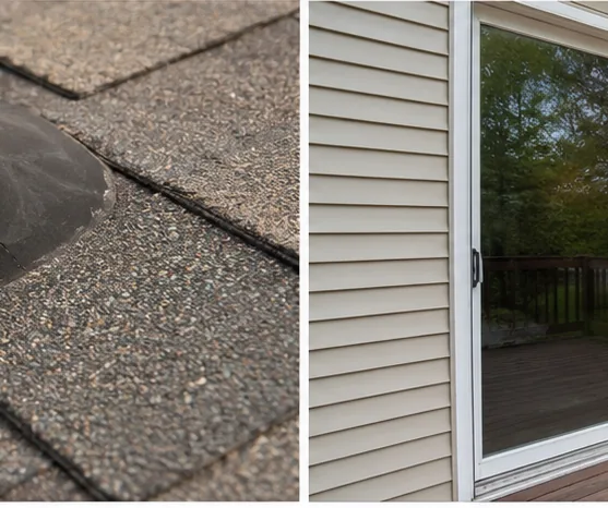 Siding and window inspected on a Blaine home exterior